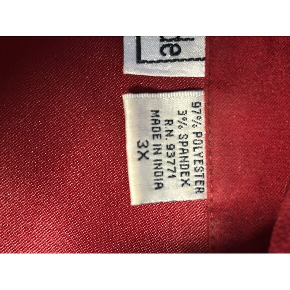 VTG Nouveau Monde Plus Women's Red/Brown Zip-‎ Up Jacket SIze 3X - Picture 8 of 9